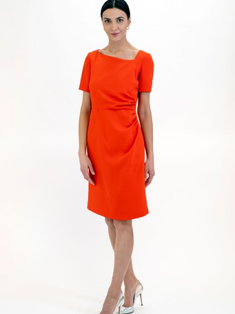 WOVEN DRESS - Orange
