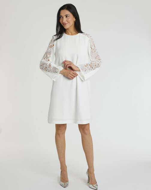 Robe en crêpe envers satin
