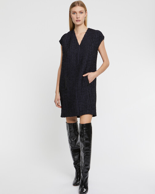 Robe en tweed ruban