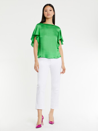 WOVEN TOP - Green