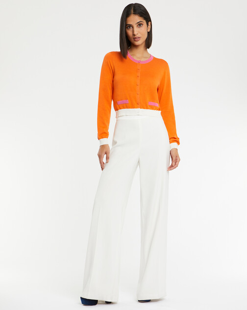 Cardigan en soie mélangée