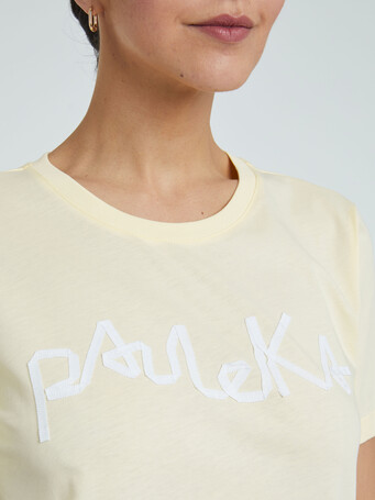 T-shirt PAULE KA en coton - Paille