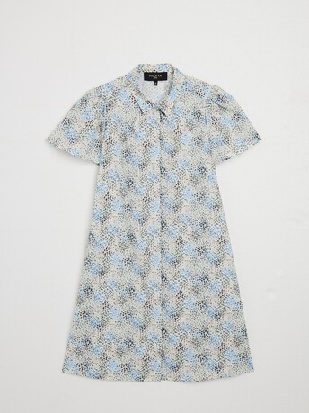 WOVEN DRESS - Sky blue