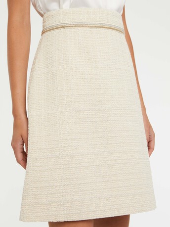 WOVEN SKIRT - Nougat