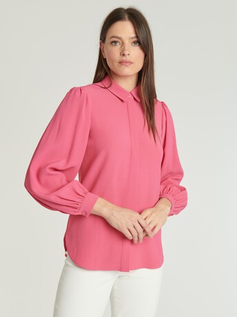 Chemise en Crêpe envers satin - Pink