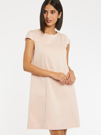 Robe courte en Ottoman stretch - Dragee