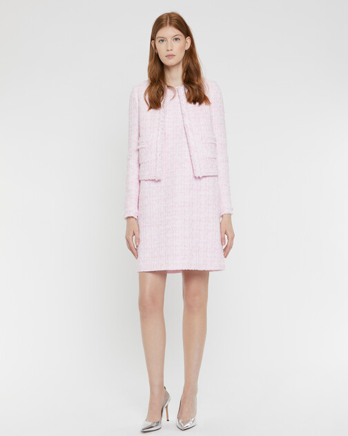Ribbon-tweed dress
