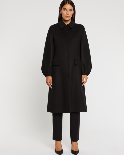 Long wool and cashmere coat