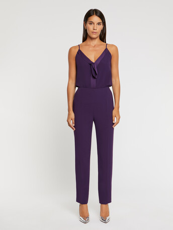 Caraco en crêpe envers satin - Violet