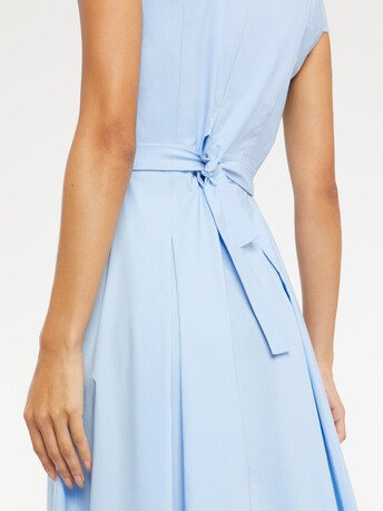 ROBE EN POPELINE - Ciel