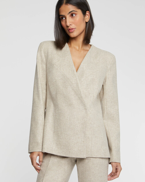 Veste croisée en laine