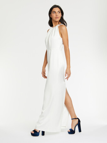 WOVEN DRESS - Off white