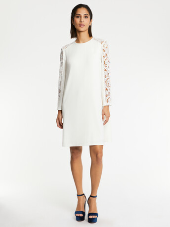 WOVEN DRESS - Off white