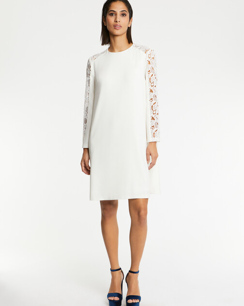 Robe en crêpe envers satin