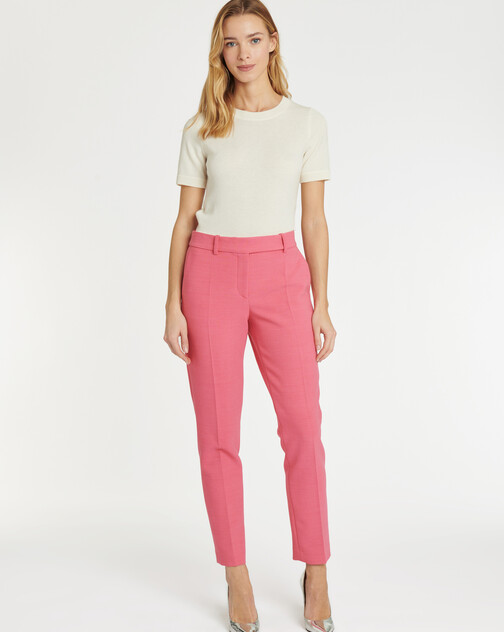 Pantalon cigarette en trictotine stretch