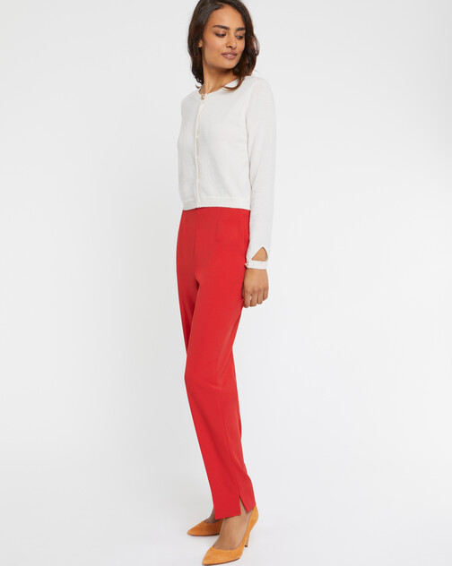 Cardigan à bouton bijou en cachemire