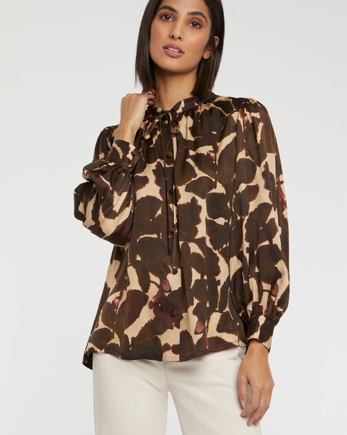 Chemisier à fleurs en viscose