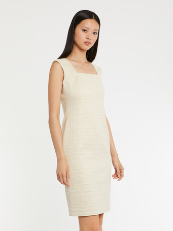 Robe en tweed - Nougat