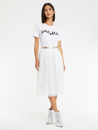 WOVEN SKIRT - Off white