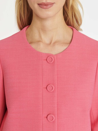 WOVEN SUIT JACKET - Pink