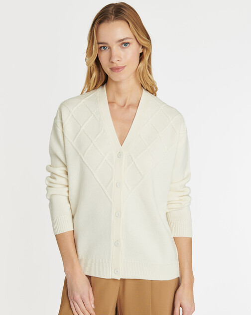 Cardigan en laine et cachemire