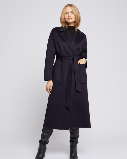 Manteau peignoir en laine et cachemire