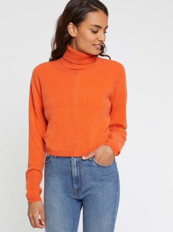 Cardigan en cachemire - Mandarine