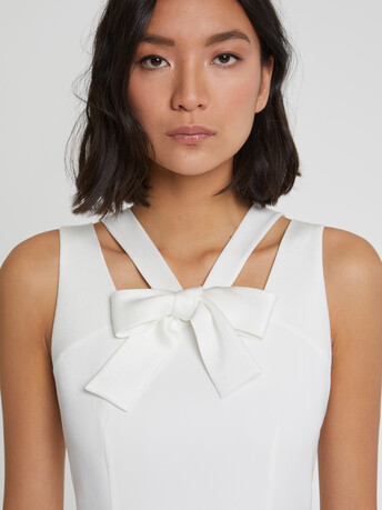 WOVEN DRESS - Off white