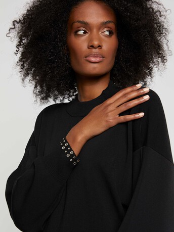 Pull bijoux en maille Milano - Noir