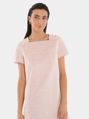 WOVEN DRESS - Rose