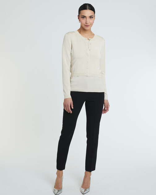 Cardigan en viscose lurex