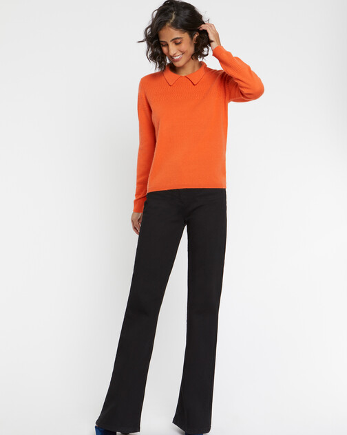Pull polo en cachemire
