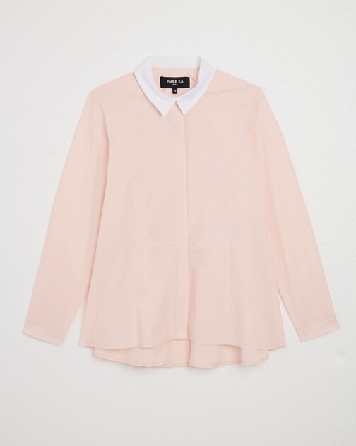 Chemise évasée en popeline