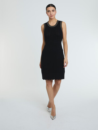 WOVEN DRESS - Noir