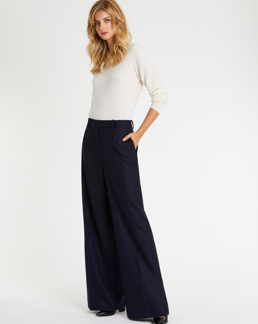 Pull polo en cachemire