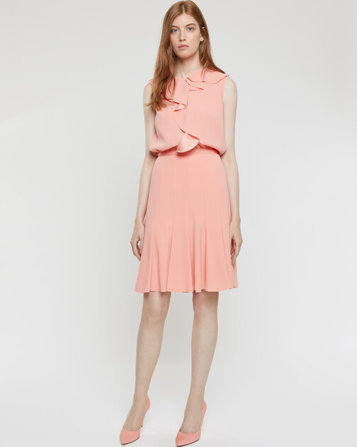 Satin-back crepe top