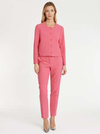 WOVEN SUIT JACKET - Pink