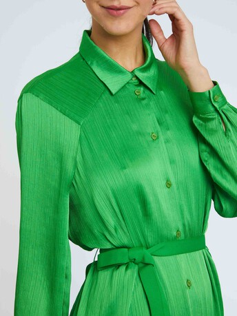 WOVEN DRESS - Green