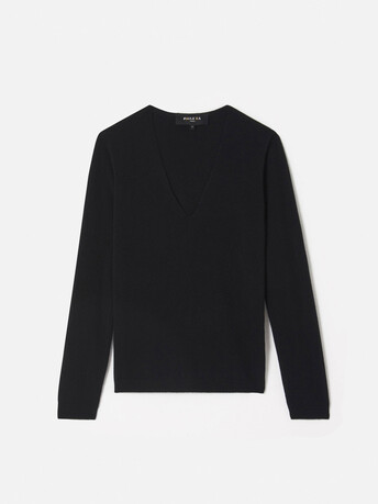 Cashmere and wool sweater - Noir