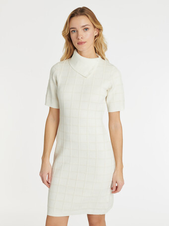 KNITTED DRESS - Off white