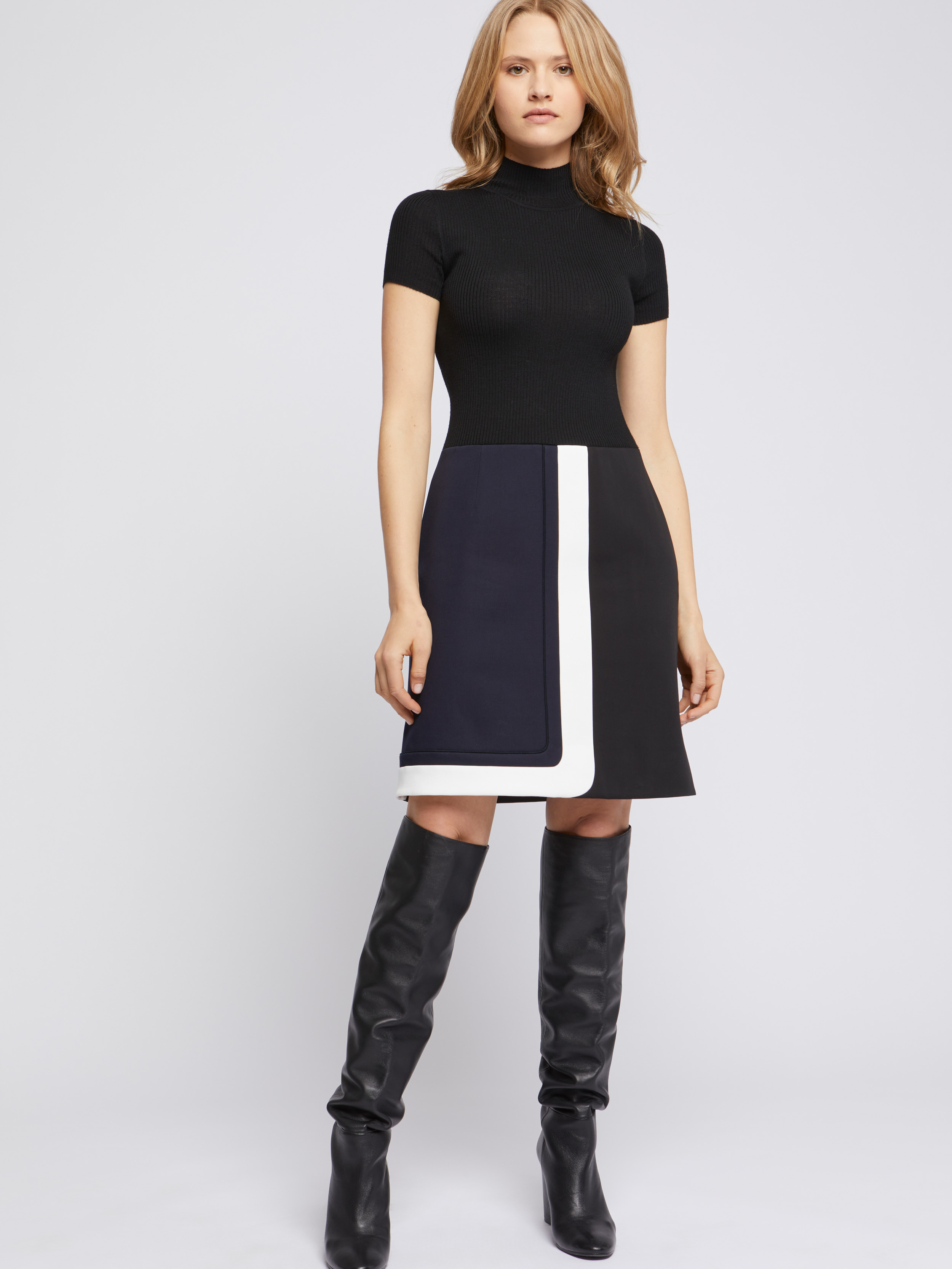 Trompe l oeil mini dress